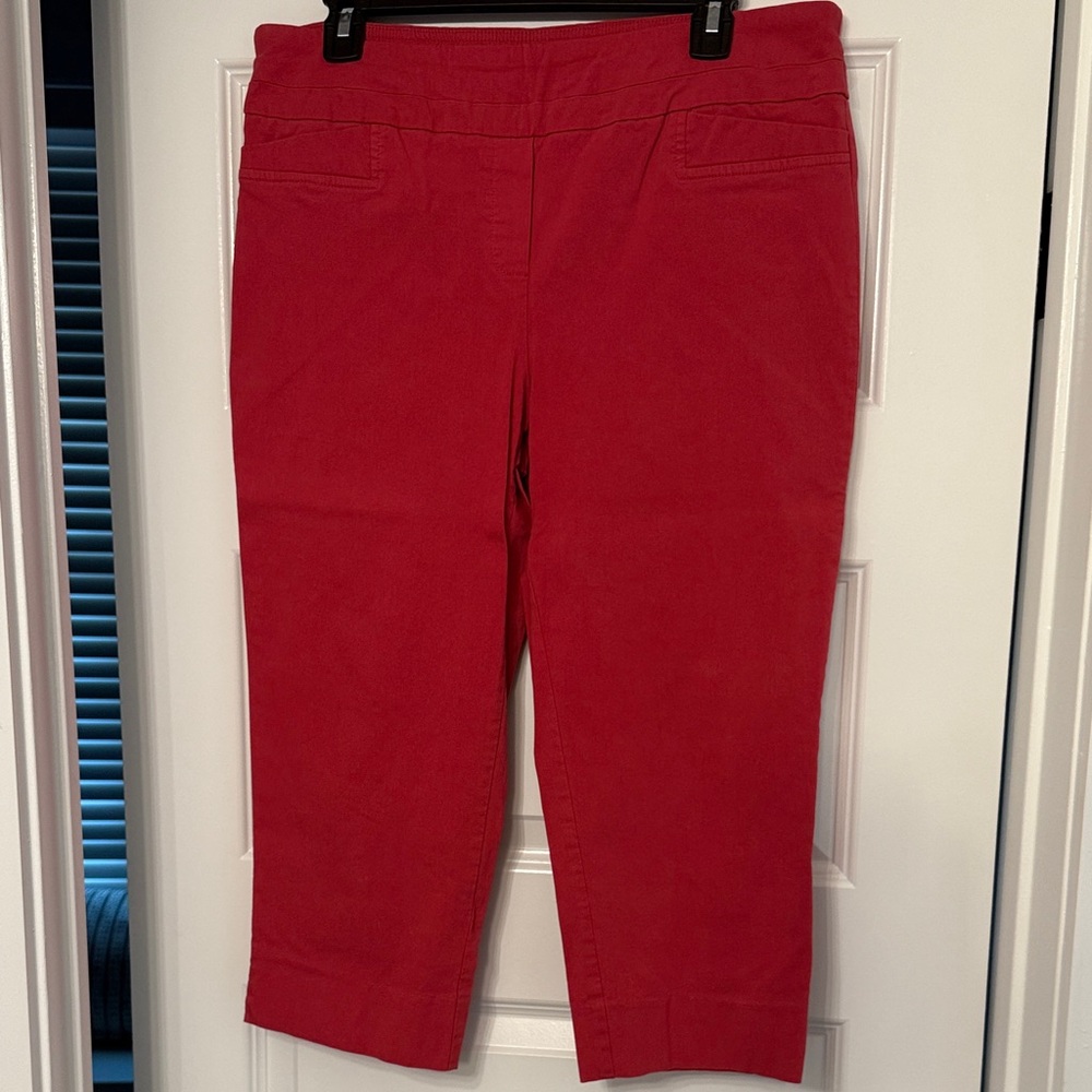 Zac & Rachel Women's Red Capris